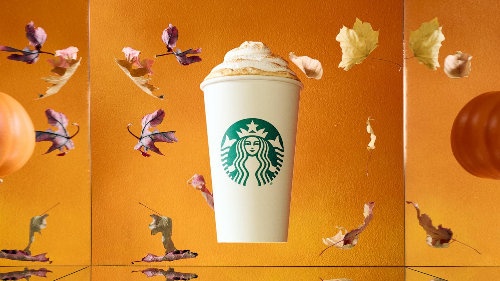 PHOTO: Starbucks launches its fall menu with pumpkin spice lattes and more on Aug. 22 2024.