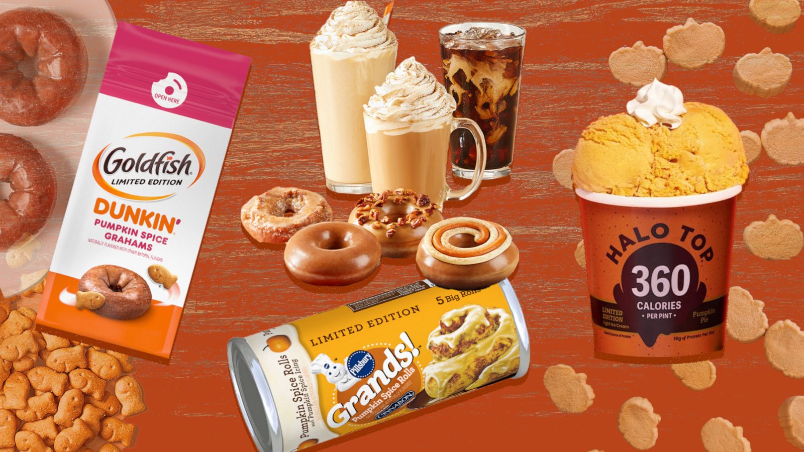 PHOTO: Food and beverage brands are rolling out pumpkin spice flavors ahead of fall.