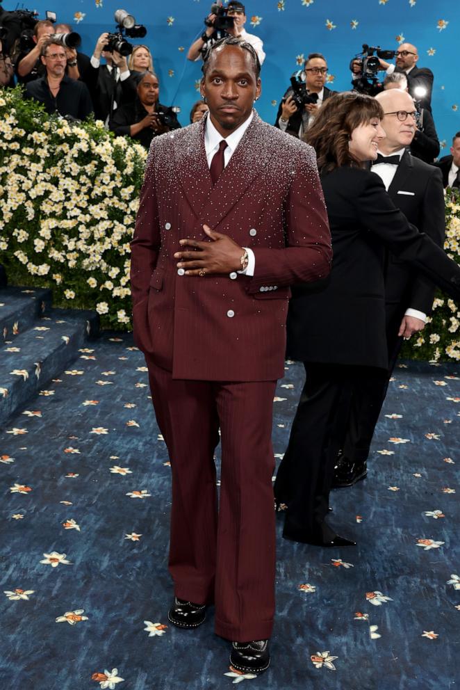 Pusha T attends the 2025 Met Gala Celebrating "Superfine: Tailoring Black Style" on May 05, 2025 in New York City.