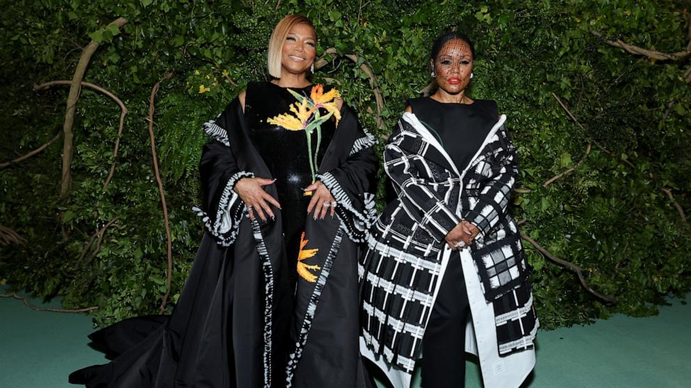 PHOTO: Queen Latifah and Eboni Nichols attend The 2024 Met Gala Celebrating "Sleeping Beauties: Reawakening Fashion" at The Metropolitan Museum of Art on May 6, 2024 in New York City. 