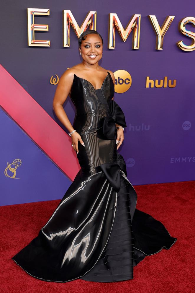 PHOTO:Quinta Brunson attends the 76th Primetime Emmy Awards, Sept. 15, 2024, in Los Angeles.