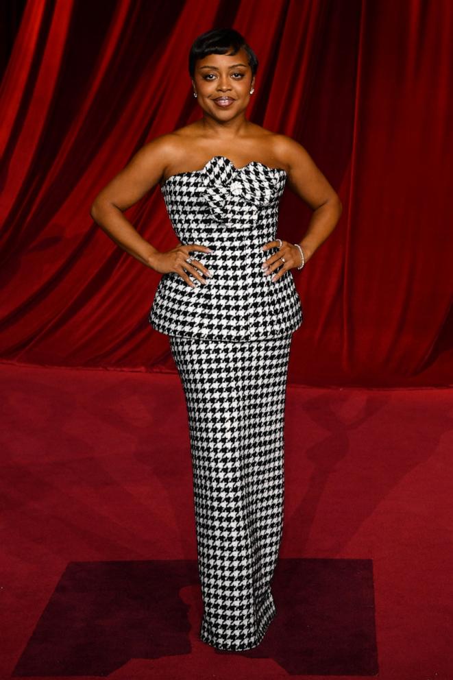 PHOTO: Quinta Brunson arrives for the 4th Annual Academy Museum Gala at the Academy Museum of Motion Pictures in Los Angeles, Oct. 19, 2024. 