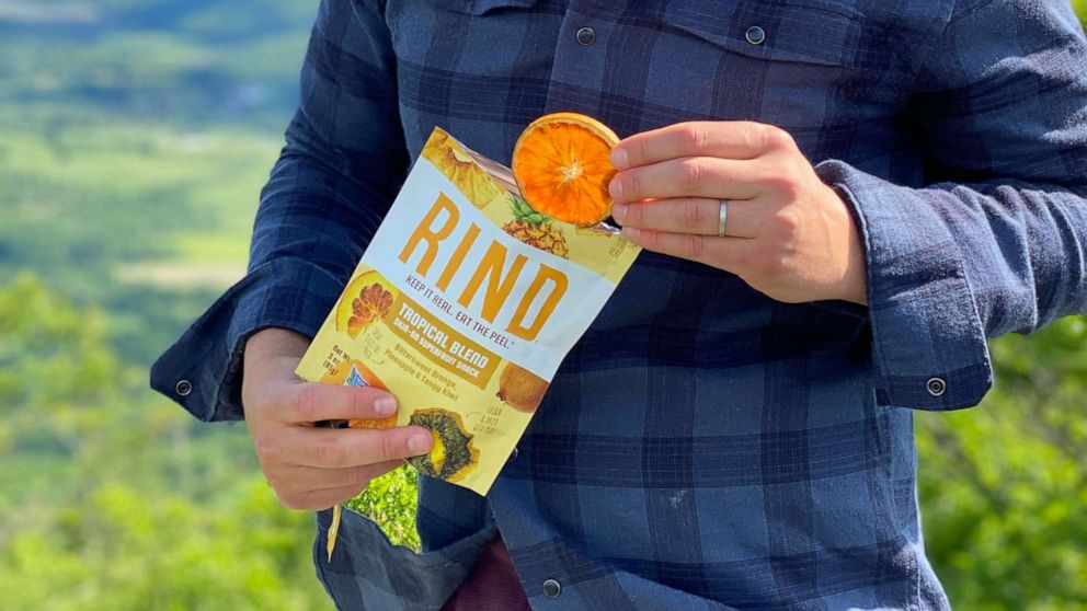 PHOTO: Rind dried fruit snacks use the entire peel and skin of each fruit.