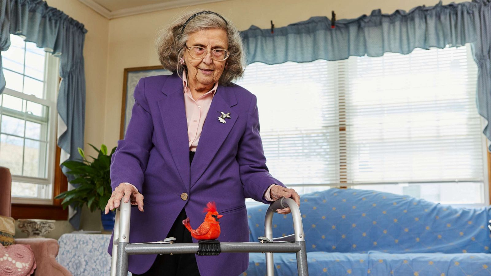 PHOTO: The Walker Squawker was invented by now-95-year-old Rita Melone.