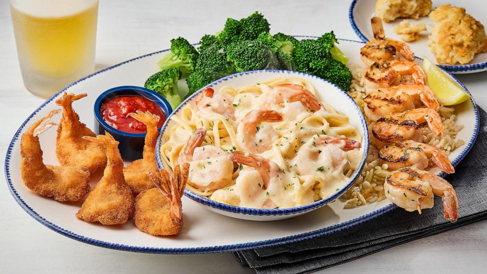 PHOTO: Shrimp dishes served at Red Lobster.