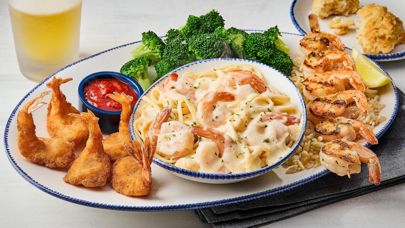 PHOTO: Shrimp dishes served at Red Lobster.