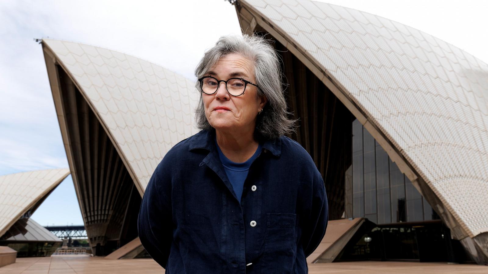 PHOTO: Rosie O'Donnell arrives in Australia ahead of her "Common Knowledge" show at the Sydney Opera House on October 06, 2025 in Sydney, Australia.