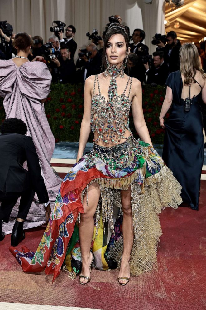 PHOTO: Emily Ratajkowski attends The 2022 Met Gala Celebrating "In America: An Anthology of Fashion" at The Metropolitan Museum of Art, May 2, 2022, in New York.