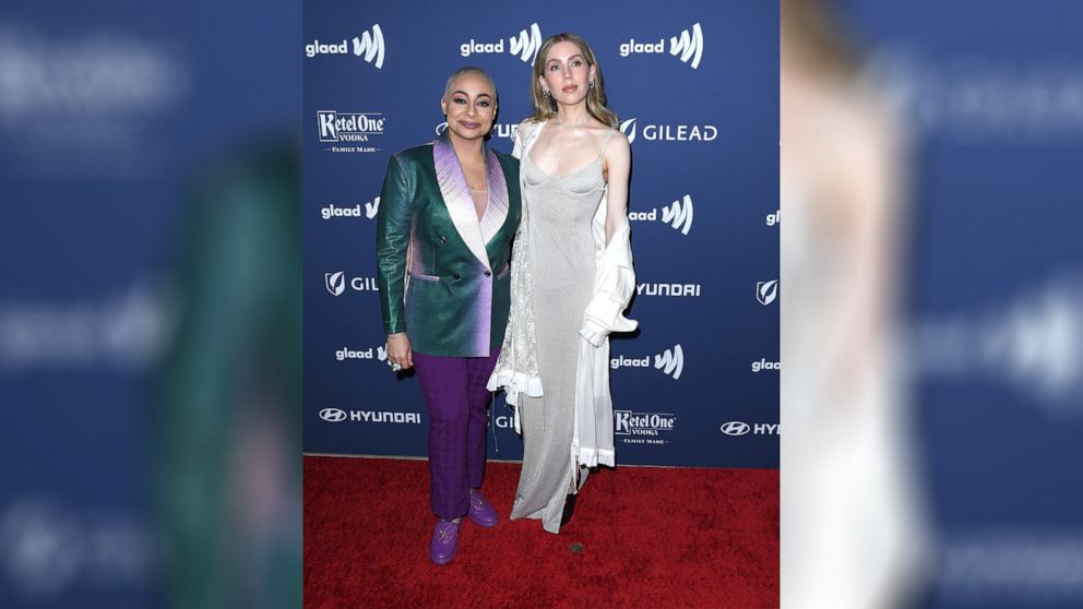 PHOTO: Raven-Symoné and Miranda Maday attend the 34th Annual GLAAD Media Awards at The Beverly Hilton, March 30, 2023, in Beverly Hills, Calif.