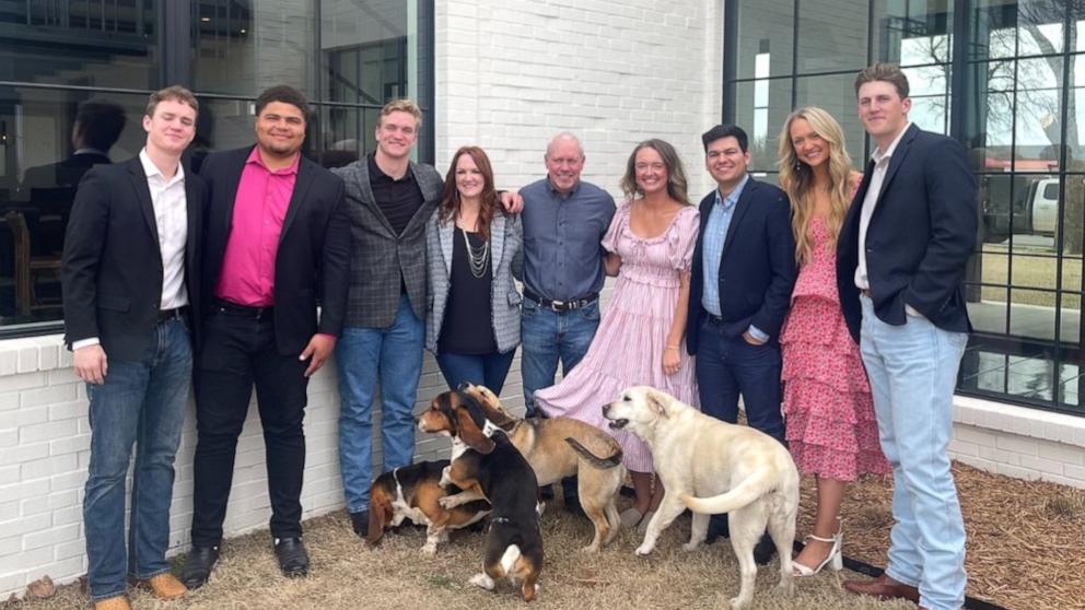 PHOTO: "The Pioneer Woman" host Ree Drummond and her husband Ladd Drummond reunited with their children for Easter on March 31, 2024.