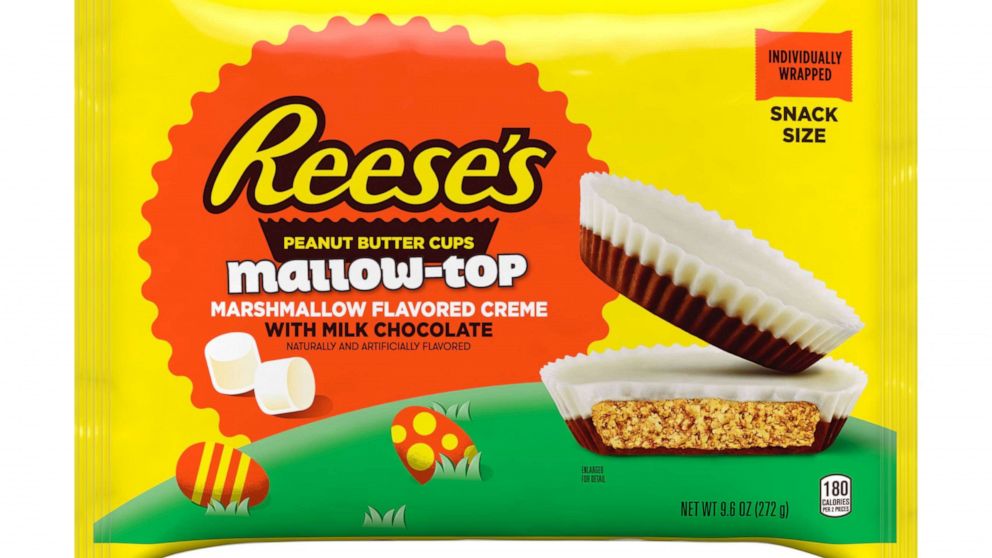 PHOTO: The new mallow-top Reese's peanut butter cups will hit shelves for Easter 2021.