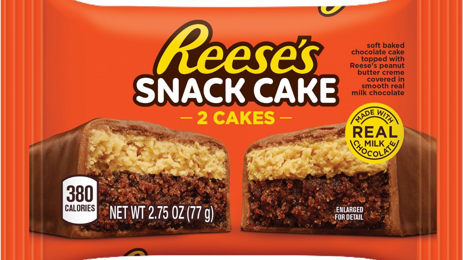 PHOTO: New Reese's snack cake will hit shelves in December 2020.