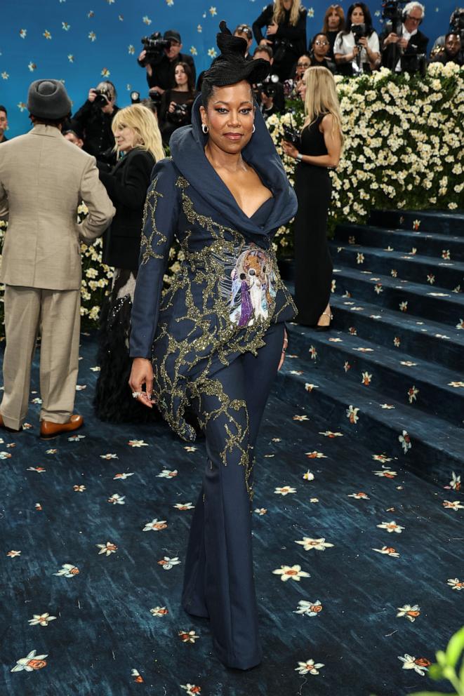 Regina King attends the 2025 Met Gala Celebrating "Superfine: Tailoring Black Style" on May 05, 2025 in New York City.