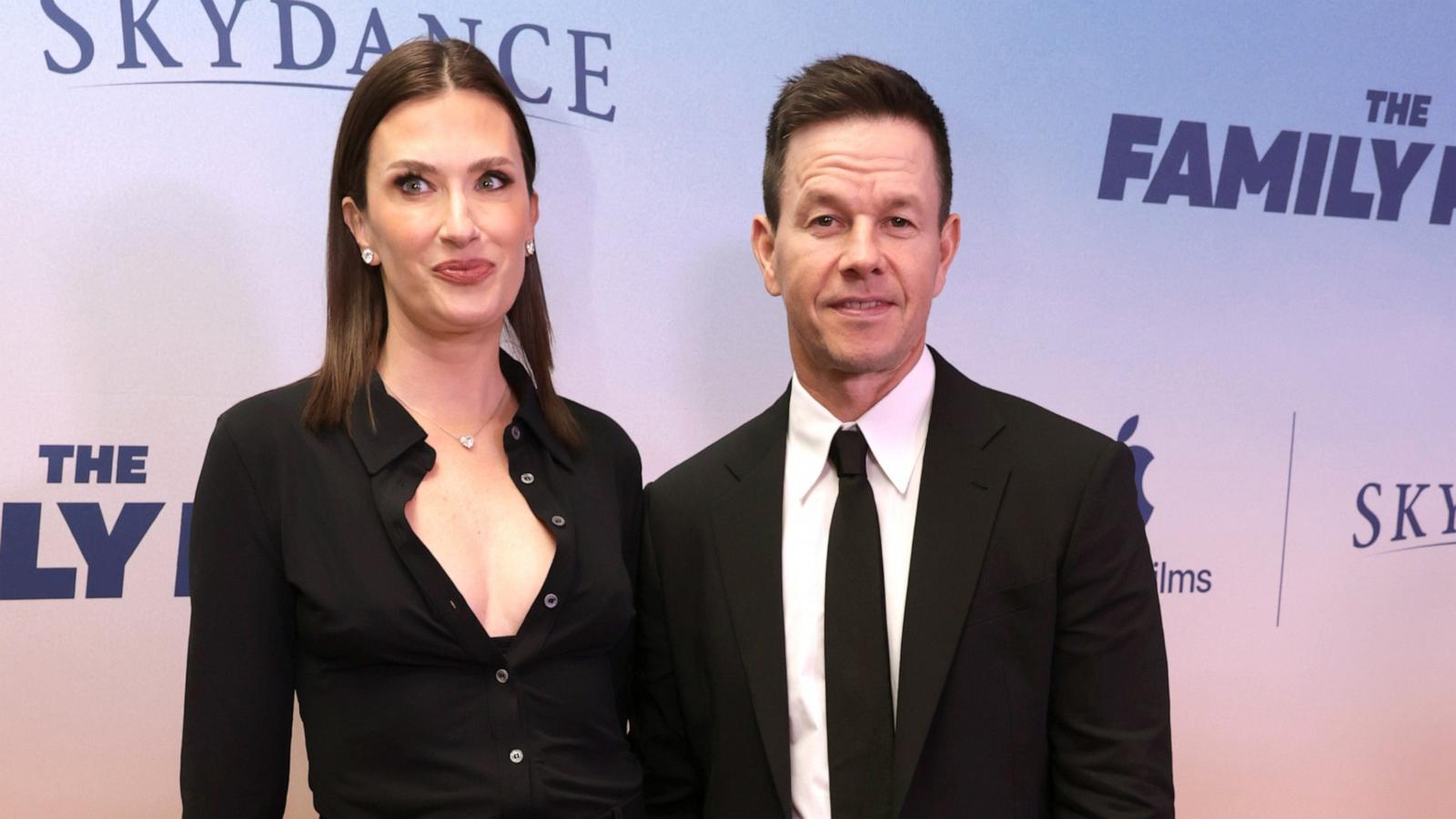 PHOTO: Rhea Durham and Mark Wahlberg attend the World Premiere of Apple Original Film's "The Family Plan" in Las Vegas, NV, Dec. 13, 2023.