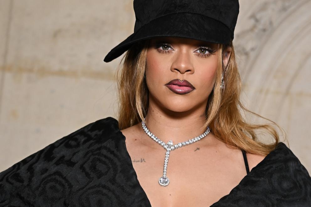 PHOTO: Rihanna attends the Christian Dior Haute Couture Spring/Summer 2024 show as part of Paris Fashion Week in Paris, France, Jan. 22, 2024.