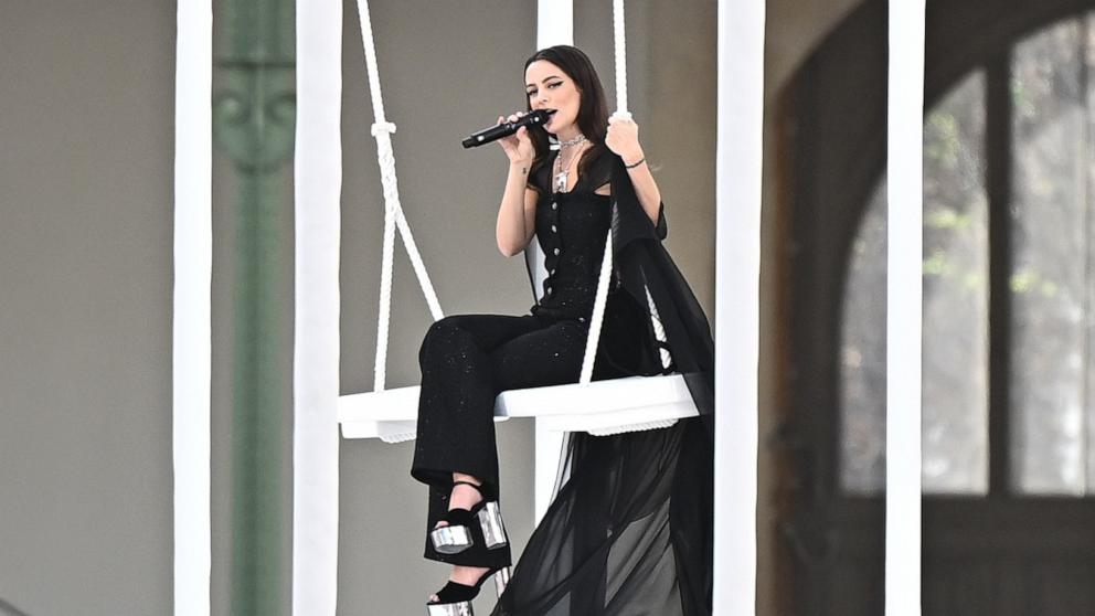 PHOTO: Riley Keough performs on the runway during the Chanel Paris Womenswear Spring-Summer 2025 show as part of Paris Fashion Week, Oct. 1, 2024, in Paris.