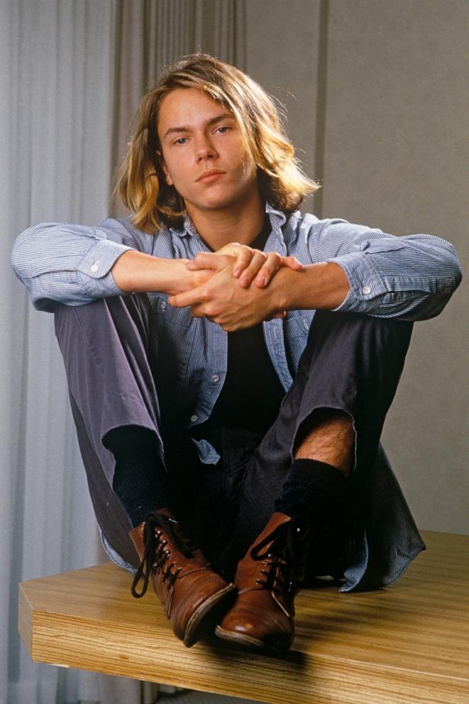 PHOTO: Actor River Phoenix, star of "Stand By Me," poses during a 1988 Los Angeles, photo portrait session.