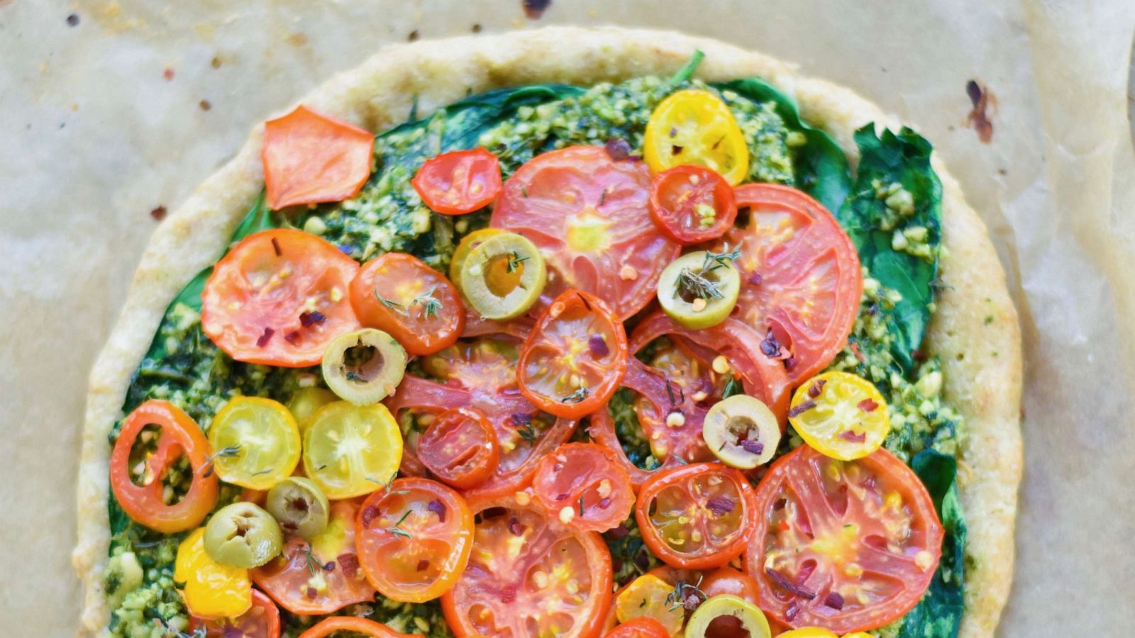 PHOTO: Maria Marlowe's Roasted Tomato & Pesto Pizza