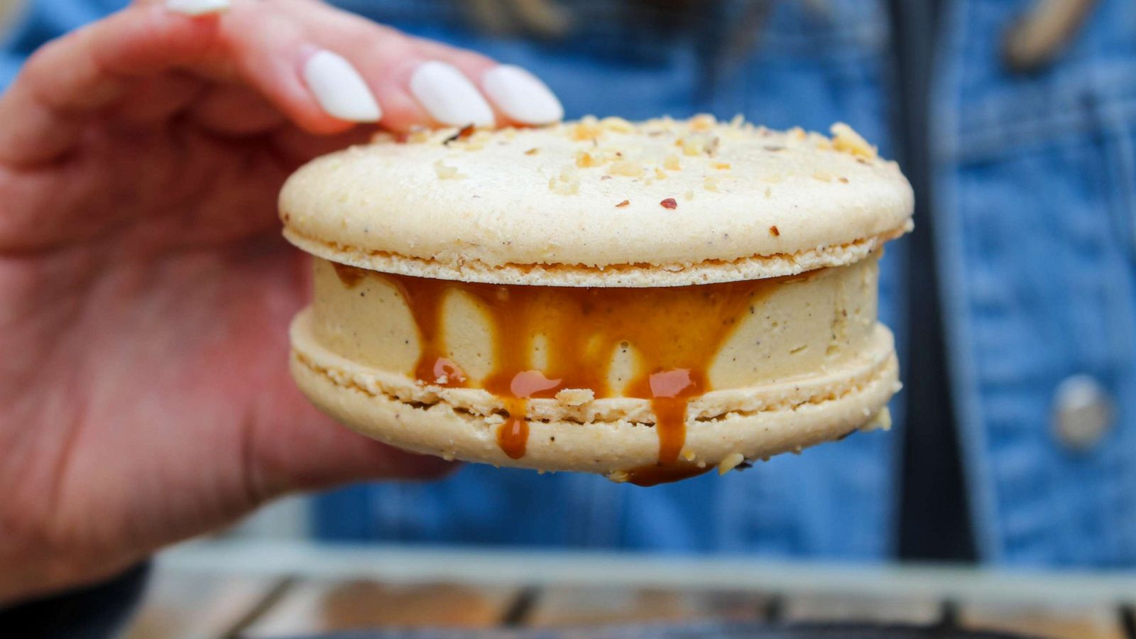 PHOTO: Pastry chef Cati Molnar created a Macaron Glacé that reinvents the classic ice cream sandwich with French-style ice cream and cookies.