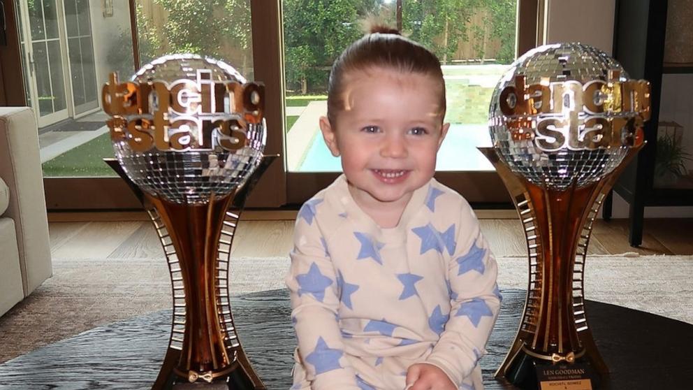 PHOTO: Jenna Johnson shares pictures of her son Rome and family together posing with Mirrorball trophies on Instagram.