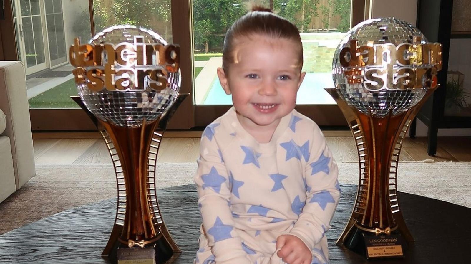 PHOTO: Jenna Johnson shares pictures of her son Rome and family together posing with Mirrorball trophies on Instagram.