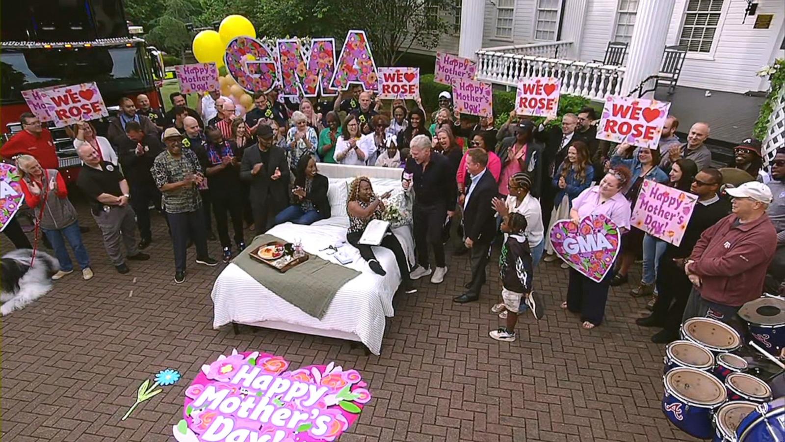 PHOTO: Rose Diggs appears on “Good Morning America” on May 8, 2026, as the 2026 “Breakfast in Bed” honoree.