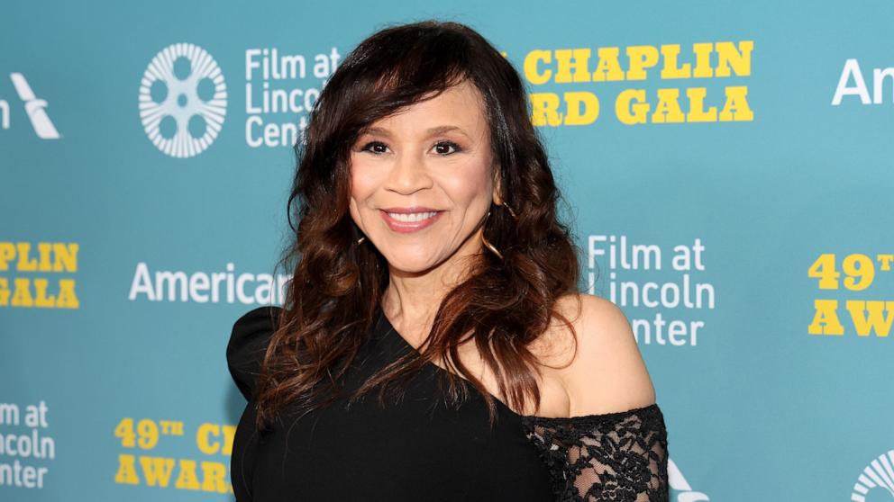 PHOTO: Rosie Perez attends the 49th Chaplin Award Honoring Jeff Bridges at Lincoln Center in New York City, April 29, 2024.