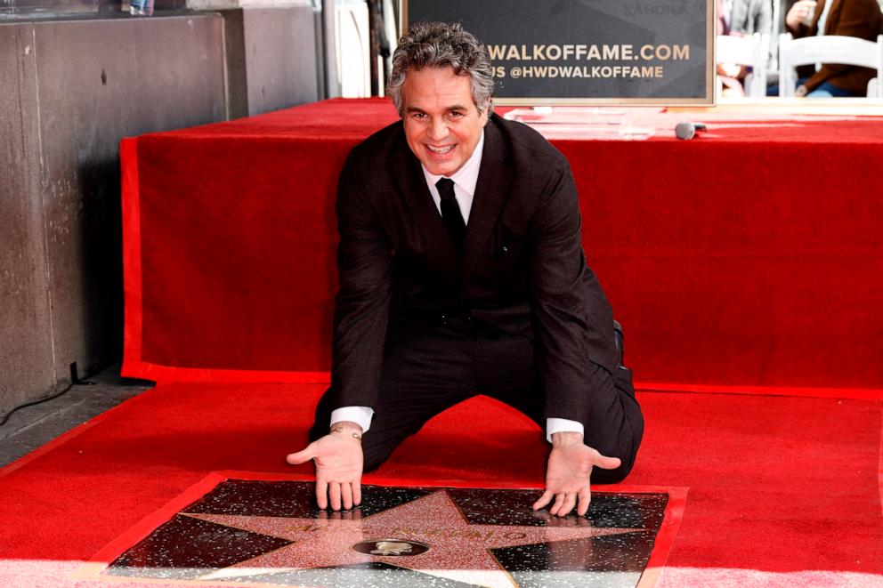 PHOTO: Actor Mark Ruffalo is honored with a star on The Hollywood Walk of Fame on Feb. 8, 2024 in Hollywood, Calif.