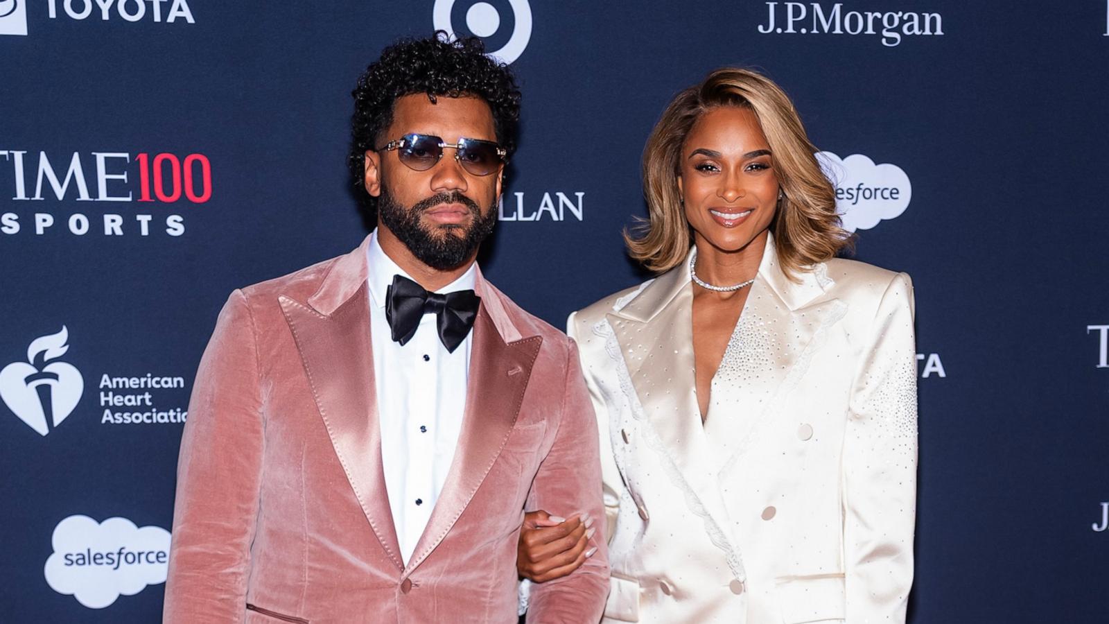 Russell Wilson and Ciara attend Time100 Sports Gala on July 16, 2026 in New York City.