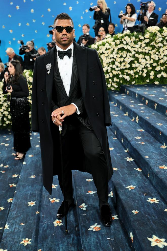 Russell Wilson attends the 2025 Met Gala Celebrating "Superfine: Tailoring Black Style" on May 05, 2025 in New York City.