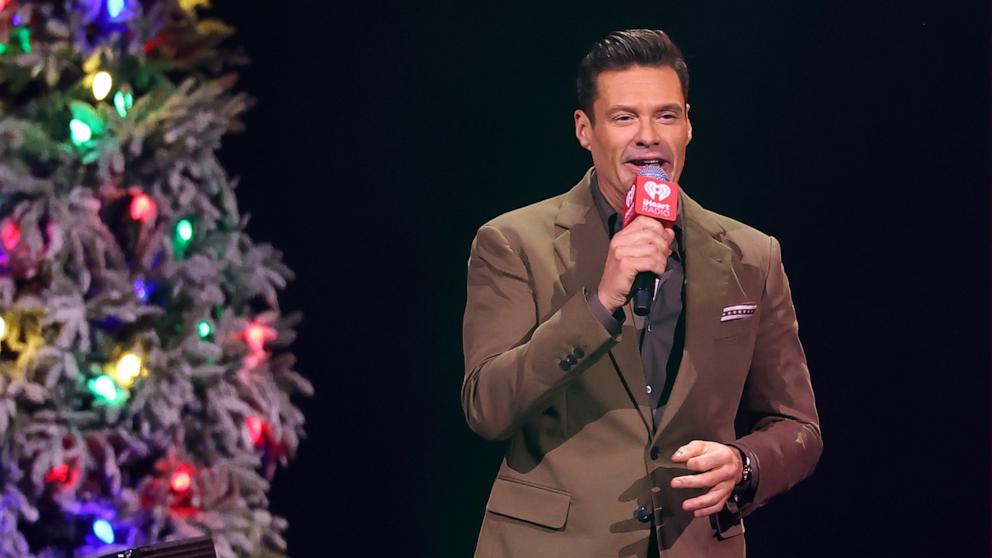 PHOTO: Ryan Seacrest speaks onstage during KIIS FM's iHeartRadio Jingle Ball 2024 Presented By Capital One at Intuit Dome in Los Angeles, Calif., Dec. 06, 2024.