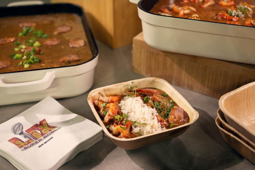 PHOTO: Louisiana gumbo and rice to be served at Super Bowl LIX at Caesars Superdome. 