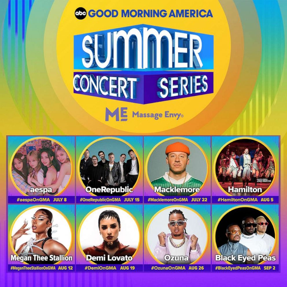 'Good Morning America' 2022 Summer Concert Series lineup Demi Lovato