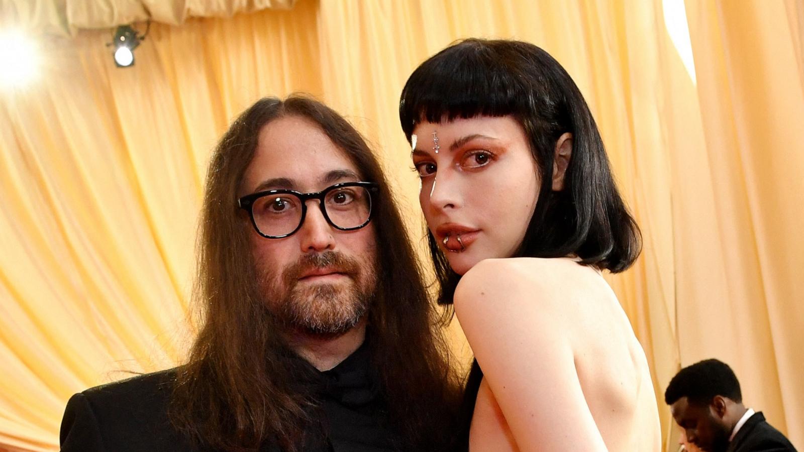 PHOTO: Sean Ono Lennon and Charlotte Kemp Muhl attends the 96th Annual Academy Awards at the Dolby Theatre in Hollywood, California on March 10, 2024.