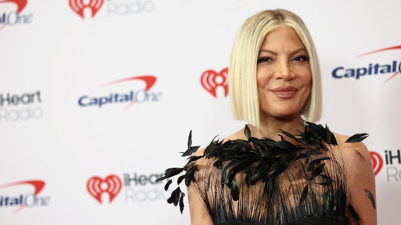 PHOTO: Tori Spelling attends iHeartRadio 102.7 KIIS FM's Jingle Ball 2025 at Intuit Dome on December 05, 2025 in Los Angeles, California.