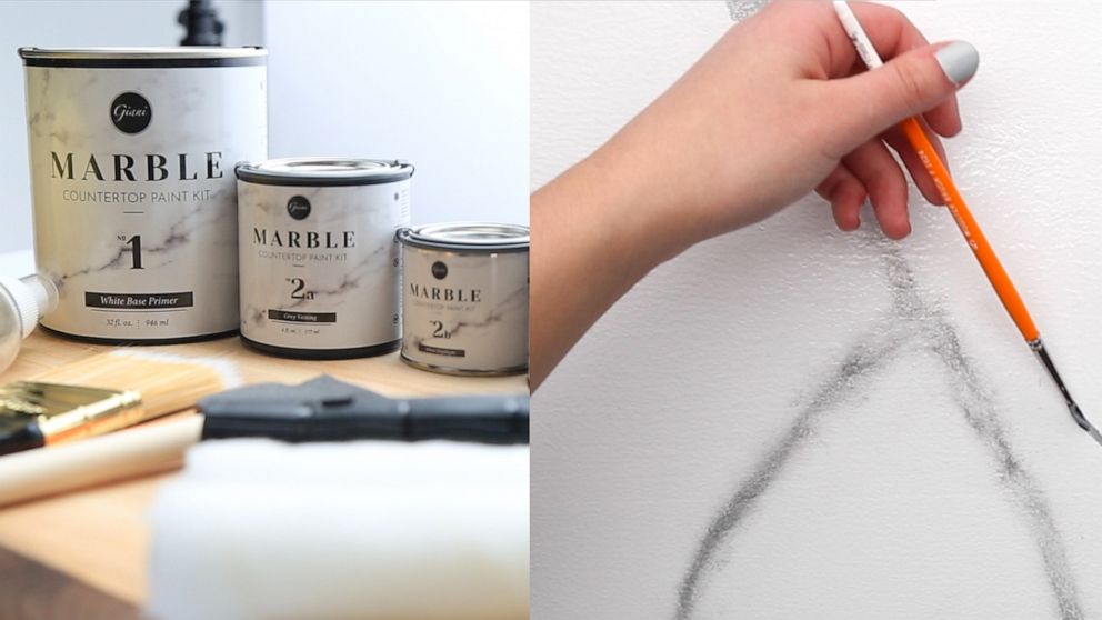 Giani Marble Countertop Paint Kit  Countertop paint kit, Diy countertops,  Painting countertops