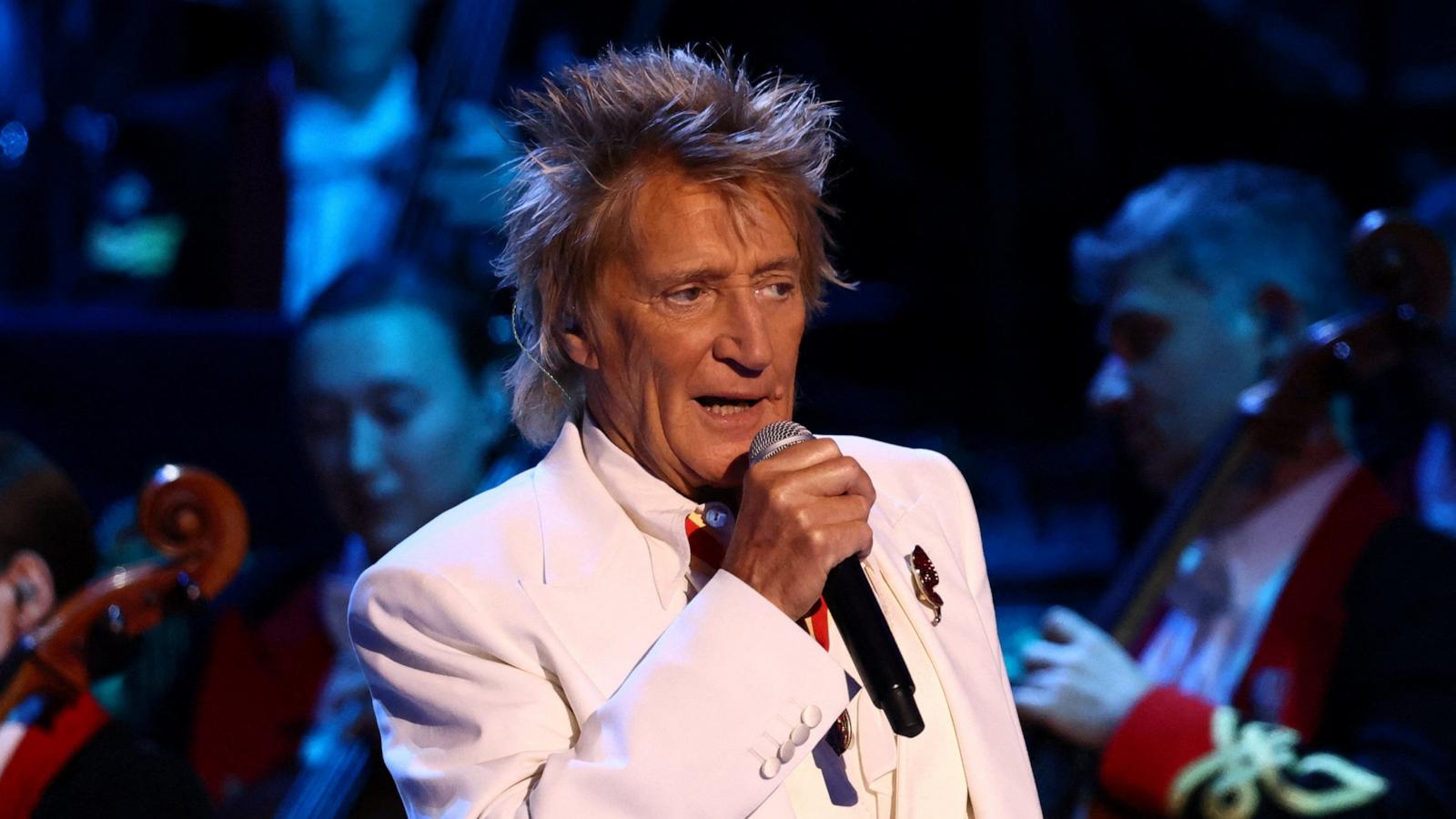 PHOTO: Rod Stewart performs during the Royal British Legion Festival of Remembrance, an annual event honouring military service members, which holds special significance in 2025 as it marks the 80th anniversary of the end of World War Two.