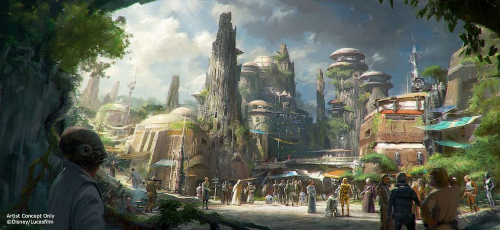 PHOTO: Artist rendering of an overview of Star Wars: Galaxy's Edge. 