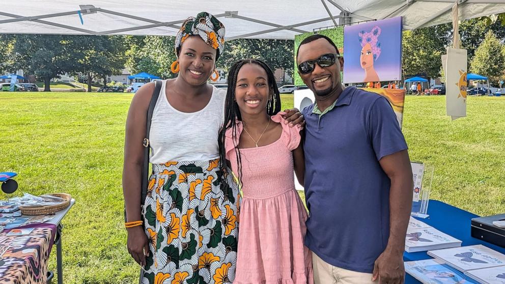 PHOTO: Saily Bah, author of "Rise Above: How to Turn a Negative Situation into a Positive One," is pictured with her parents.