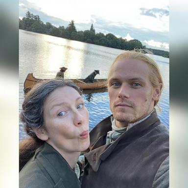 PHOTO: Sam Heughan and Caitriona Balfe in a post Heughan shared to Instagram on Sept. 27, 2024.