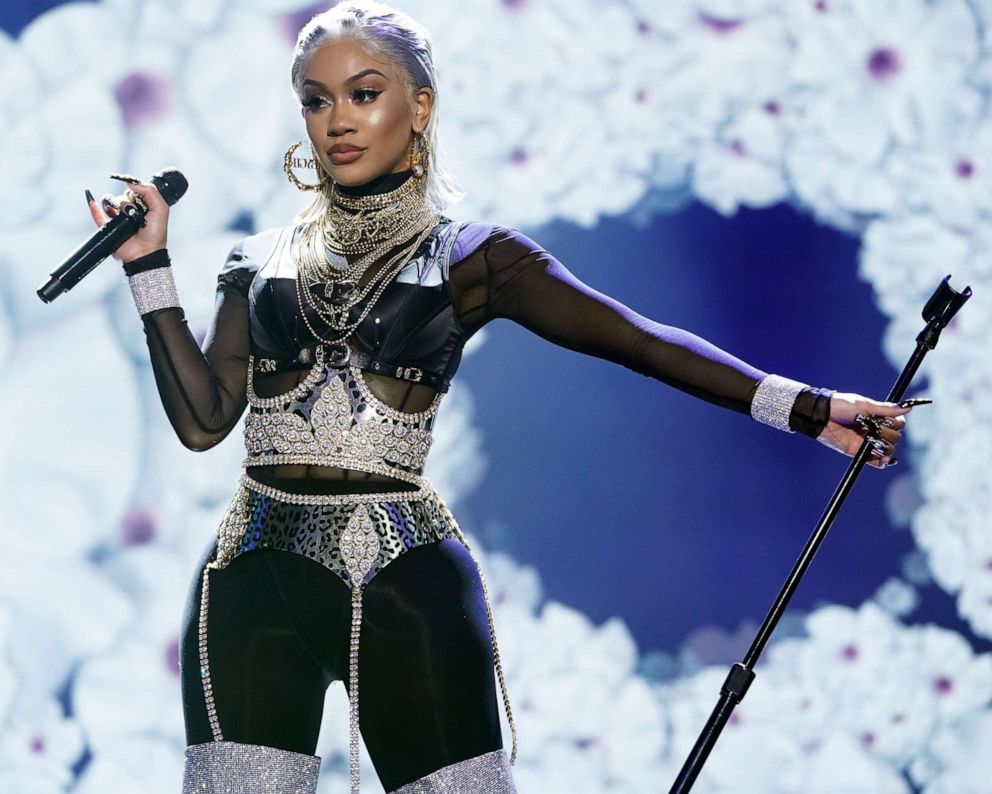 PHOTO: Saweetie performs during Dick Clark's Rockin' Eve with Ryan Seacrest 2021.
