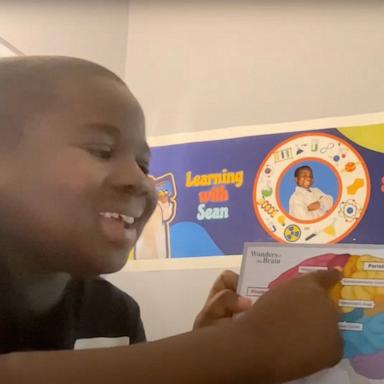 PHOTO: Sean Atitsogbe, also known as Sean the Science Kid teaching about the brain.