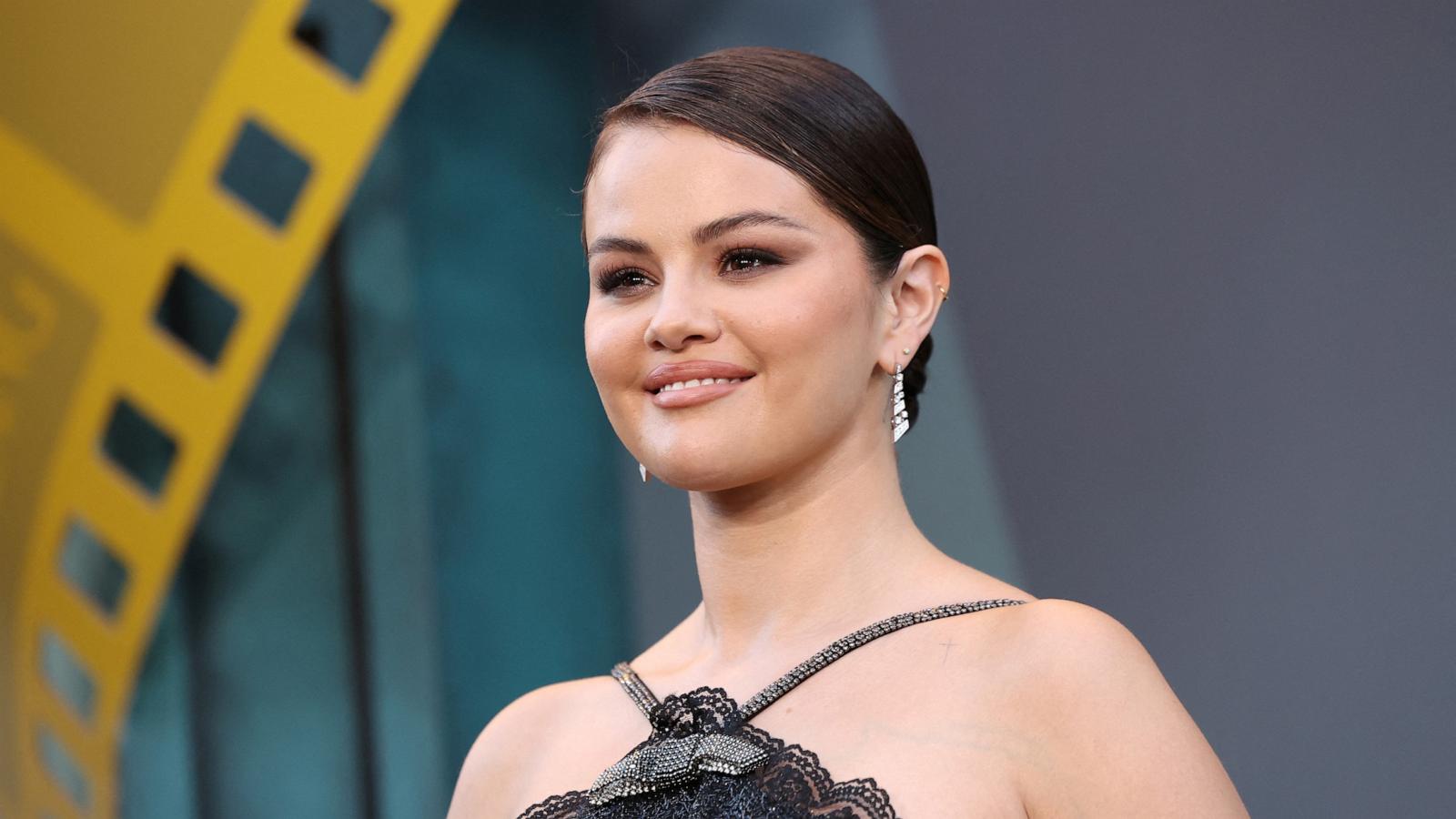 PHOTO: Cast member Selena Gomez attends a premiere for season 4 of the television series "Only Murders in the Building" at Paramount Studios in Los Angeles, Aug. 22, 2024.