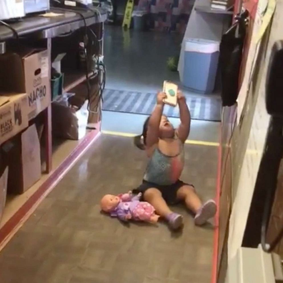 VIDEO: This toddler is already a selfie expert and it's adorable