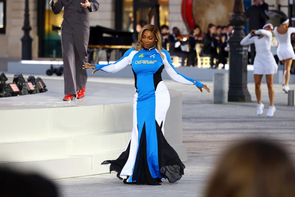 PHOTO: Serena Williams walks the runway during Vogue World: Paris at Place Vendome on June 23, 2024 in Paris, France. 