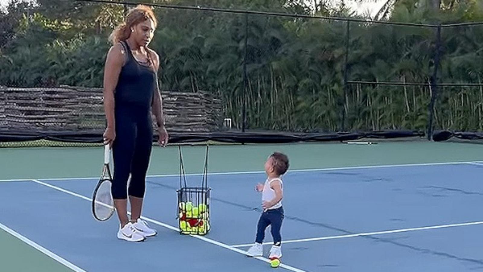 PHOTO: Serena Williams and her daughter Adira appear in this screengrab from a video Williams shared on Instagram.