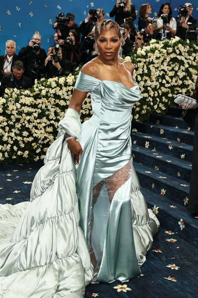 Serena Williams attends the 2025 Met Gala Celebrating "Superfine: Tailoring Black Style" on May 05, 2025 in New York City.