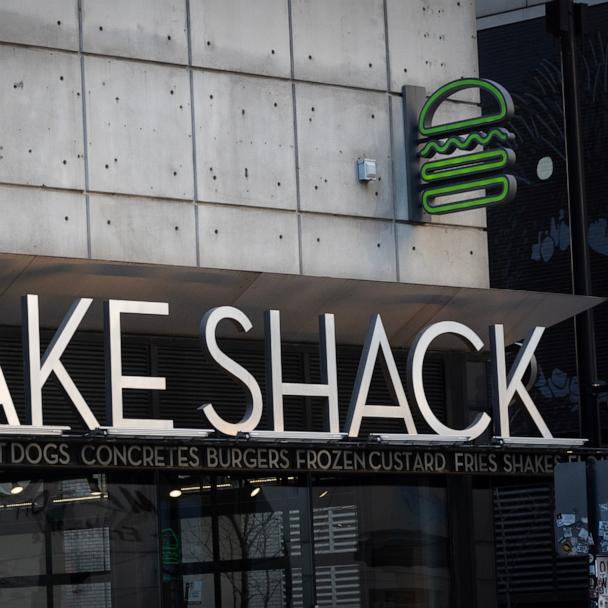 A sign hangs outside of a Shake Shack location on February 21, 2025 in Chicago, Illinois. 