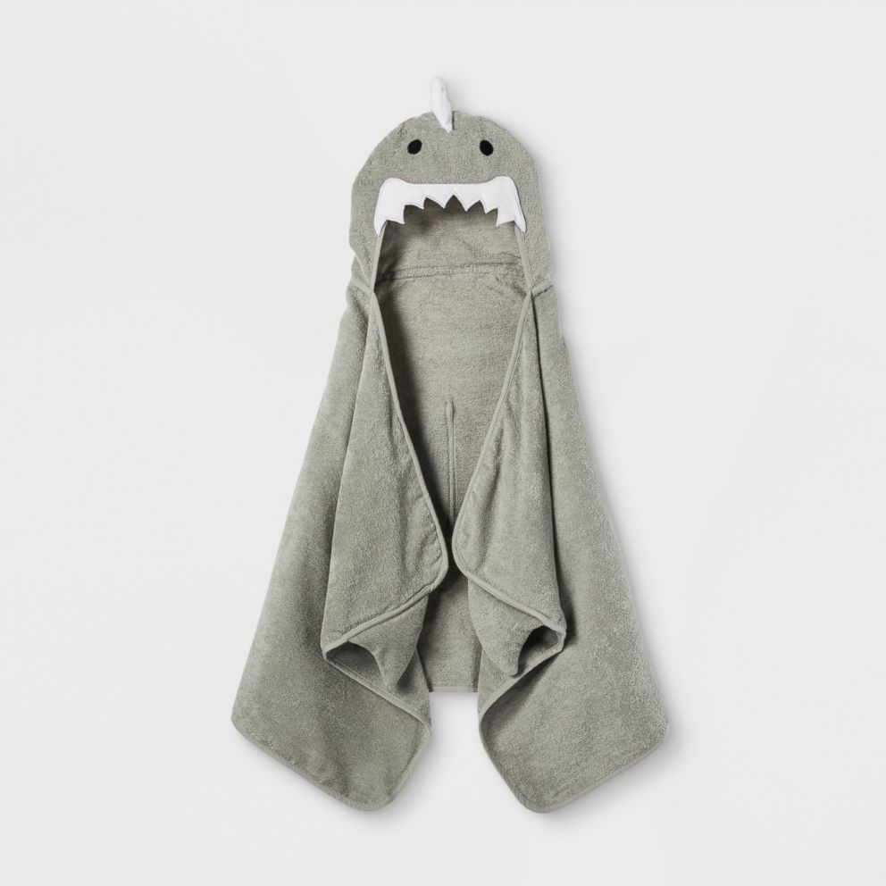 PHOTO: Shark Hooded Bath Towel Gray Marble