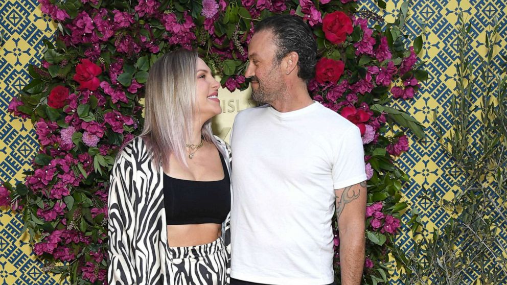 PHOTO: Sharna Burgess and Brian Austin Green attend Fashion Island's StyleWeekOC, Sept. 16, 2022 in Newport Beach.